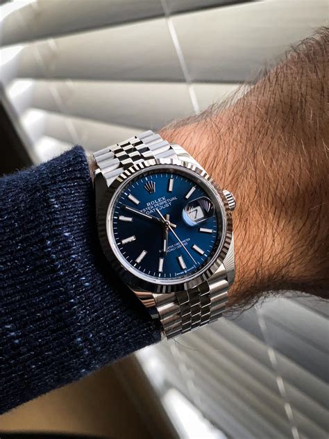 rolex datejust 36 two tone blue dial|Rolex 36mm Datejust for sale.